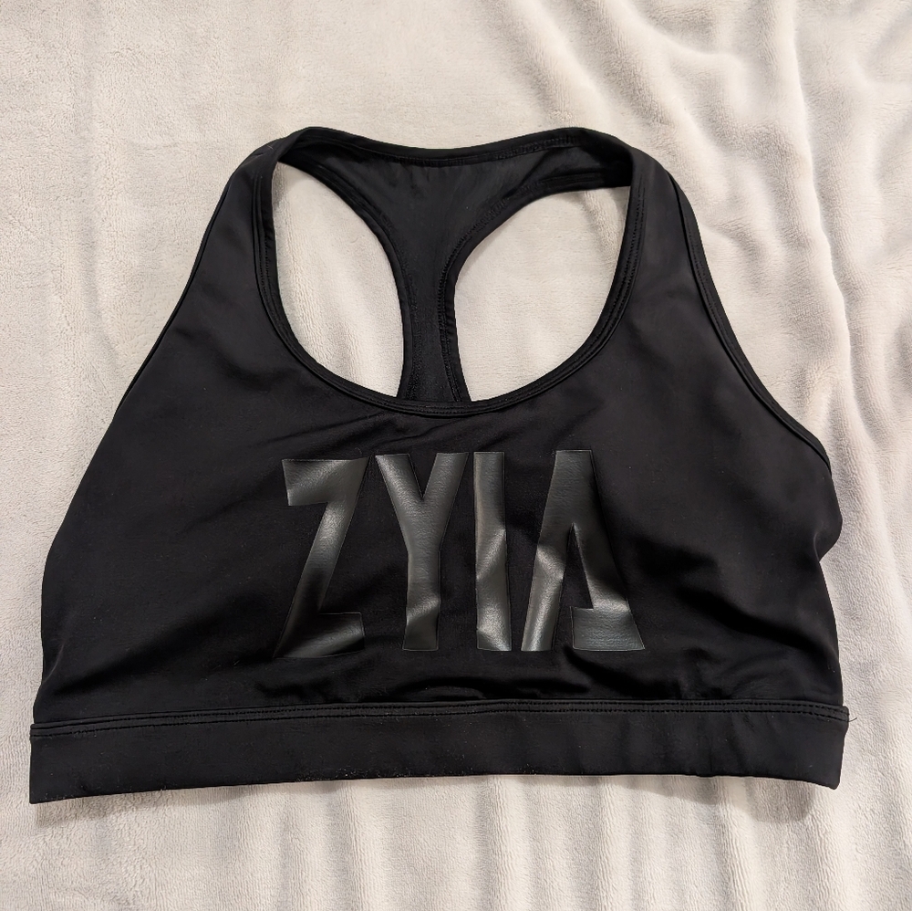 Zyia Black Sports Bra Size Large